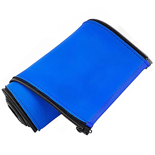 Flyhorse Funda para riel de Piscina | Cubierta de Agarre para riel de Piscina con Cremallera | Cubiertas de pasamanos Antideslizantes Azules para manijas de Escalera de Piscina, Peotector Resistente Cover