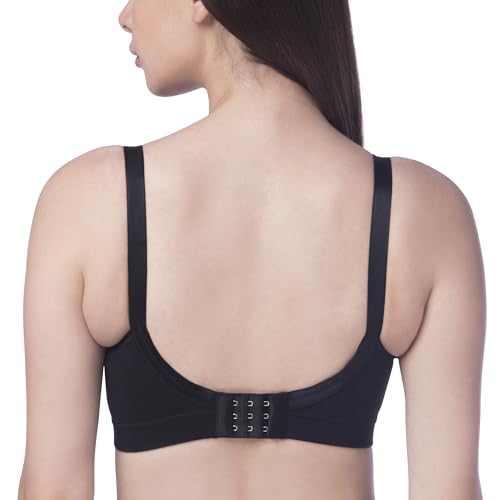 Image of KYANDO Women's Non Wired, Non Padded, Seamless Bra - Regular Bra for Women Everyday - in Colours Black /Navy /Skin /Orchid /White /Chestnut /Wine Size in 32 to 42 Cups in C /D /E