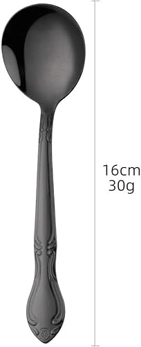 Miniatura 54 de Juego de 12 cucharas de café, mini cucharas de café, cucharas de espresso de acero inoxidable, cucharas pequeñas para postre, té, aperitivo, 4.6