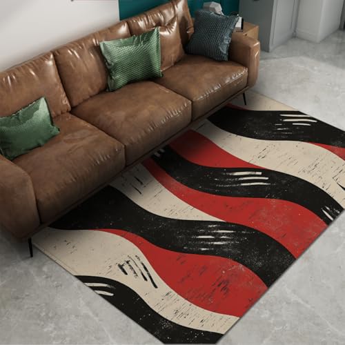 Tapis bonhomme de neige Noël grand tapis rectangulaire 140x200cm décoration intérieur - 6
