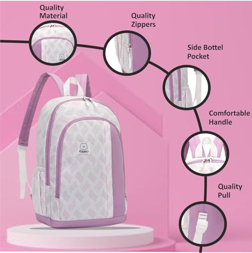 Image of Tinytot 30 Litre Japanese Korean Style School Bag Water-Resistant Laptop & Travel Backpack - Unisex Large 18 Inches Multipurpose Student Backpack for Boys & Girls, Men & Women