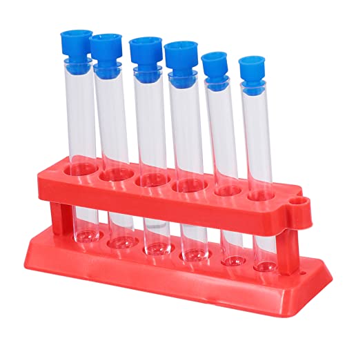 BELLIFFY Sturdy Test Tube Holder 18 Pcs Tubes Tube Rack for Lab Classroom and Home Use