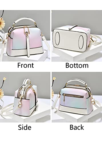 Women Small Top-handle Bag Texture Multicolor Crossbody Bags Shoulder Bag Purse2