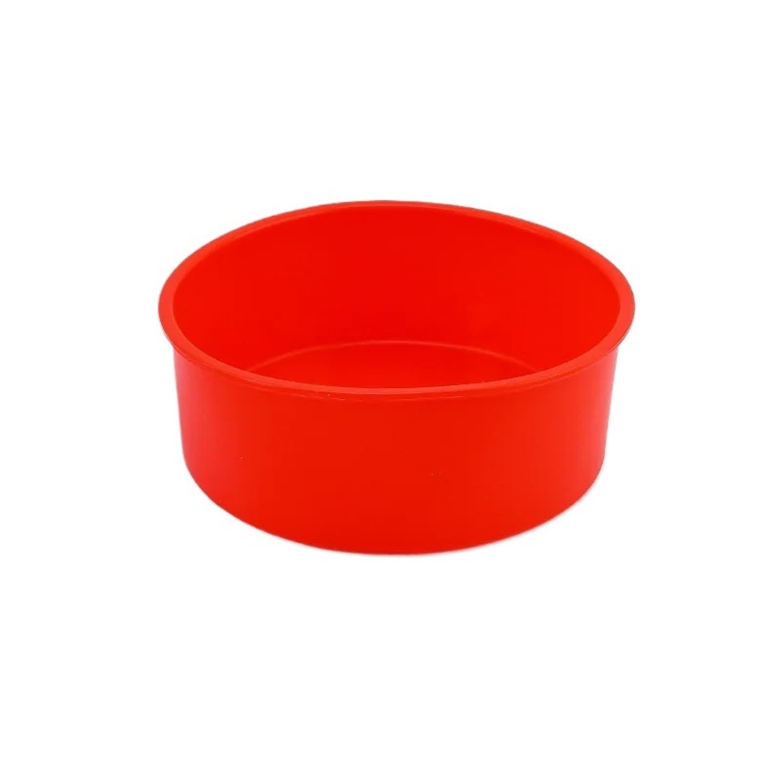 2 moldes redondos de silicona antiadherentes for hornear pasteles, fondant, cilíndricos, for repostería, utensilios cocina Para La Elaboración De Pasteles Y Postres(Red,8 inch)