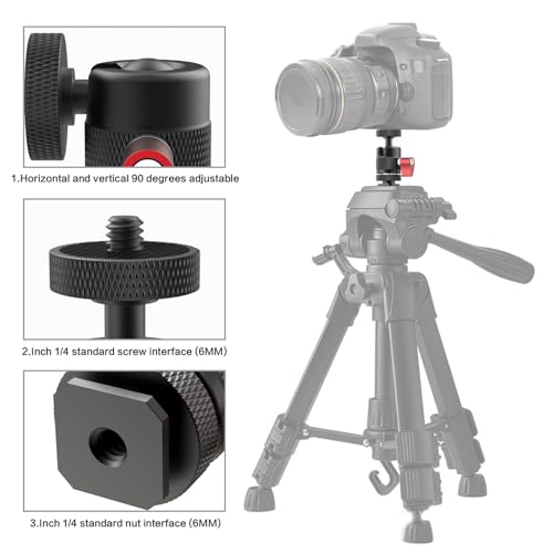 Support de trépied avec rotation 360 fluide et adaptateur - 4