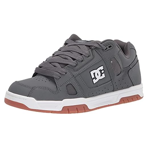 DC Shoes Stag Zapato, Multicolor (Grey/Gum), 42 EU para Hombre
