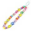 Smiley Face Beaded Phone Charm Strap Phone Charms Indie Phone Chain Accessory for Women Girls