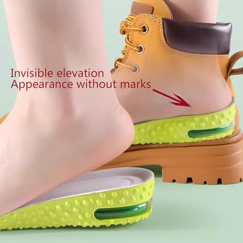 Plantillas elevadoras para hombres y mujeres 3.5 cm verdes miniatura 2