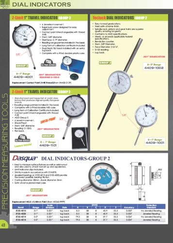 Indicateur de cadran métrique HHIP 0-10mm pour mesure de précision