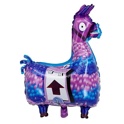 Ovanda Alpaka Folienballon, XXL Lama Luftballon, Videospiel Geburtstagsdeko Jungen, Lama Spiel Luftballon, Luftballon Tiere Ballons, Walking Tier Folienballons，Perfekt für Kindergeburtstage