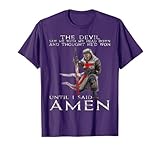 The Crusader T Shirt - The Devil Saw Me - Knight Templar T-Shirt