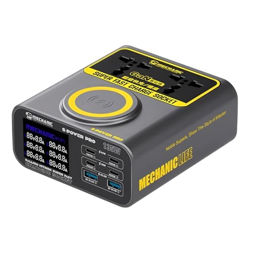 Cargador Multi-Porto de laptops y teléfonos con tecnología de carga rápida QC3.0 y pantalla LCD 2
