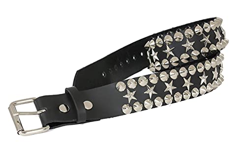 Stud and Star Genuine Cowhide Leather 1 3/4