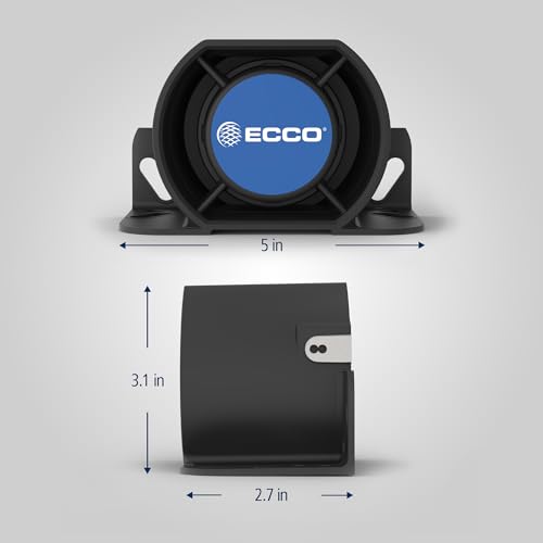 ECCO Backup Alarm 97dB 12V 36V Industrial Heavy-Duty Backup Reverse Warning Alarm with Beeper Tone for Truck Van Freight Car Lorry Heavy Vehicles, 2 Year Warranty - Thumbnail 5