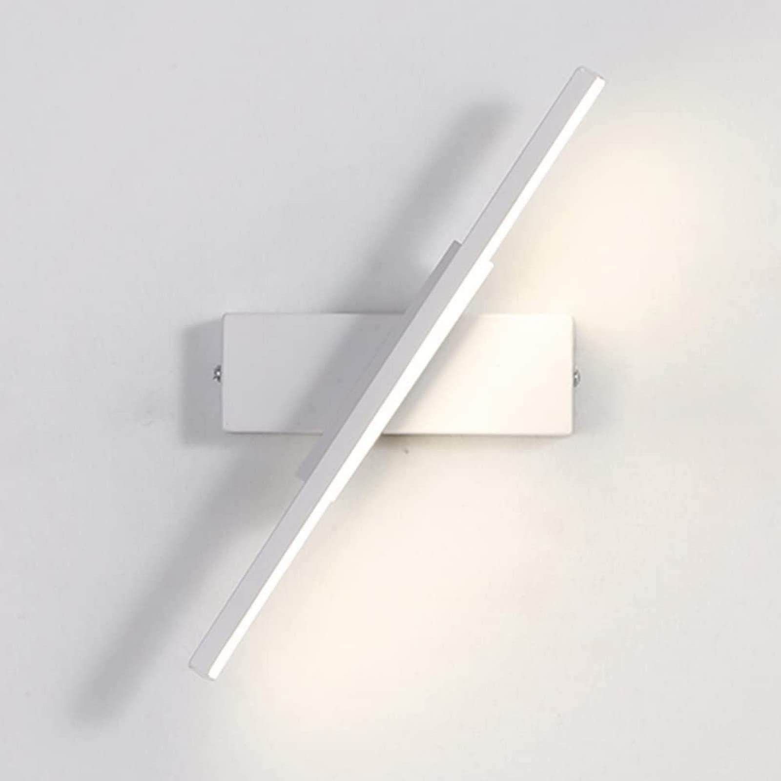 Aplique de pared minimalista de aluminio blanco para iluminación de dormitorio 8