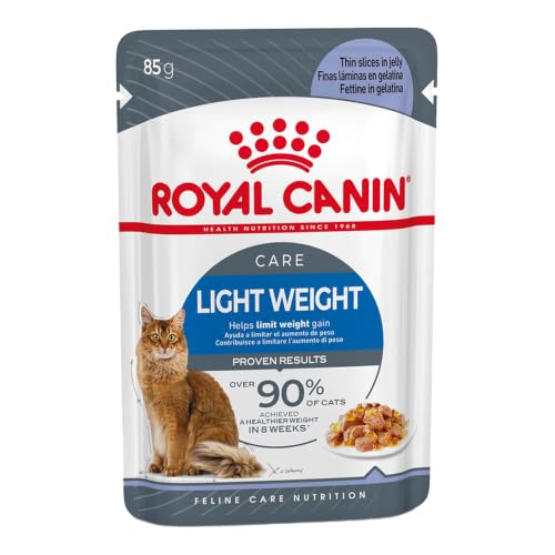 ROYAL CANIN LEIGHT Weight Care Katzenfeuchtnahrung in Gelee – 12 x 85 g