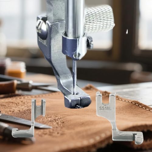 2 piezas de pie prensatelas metálico para máquina de coser miniatura 7