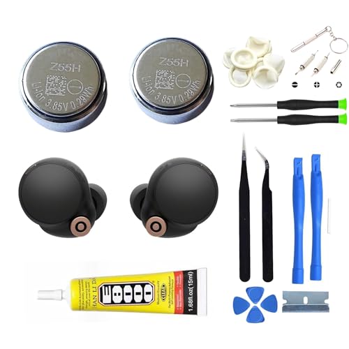 EXMUMCMR 2X Pack Z55H 3.85V 70mAh Battery Replacement for Sony WF1000XM4 WF-1000XM4 Industry Leading Noise Canceling Truly Wireless Earbud Headphones Battery+ Tools by EXMUMCMR - Used condition - US$15.01