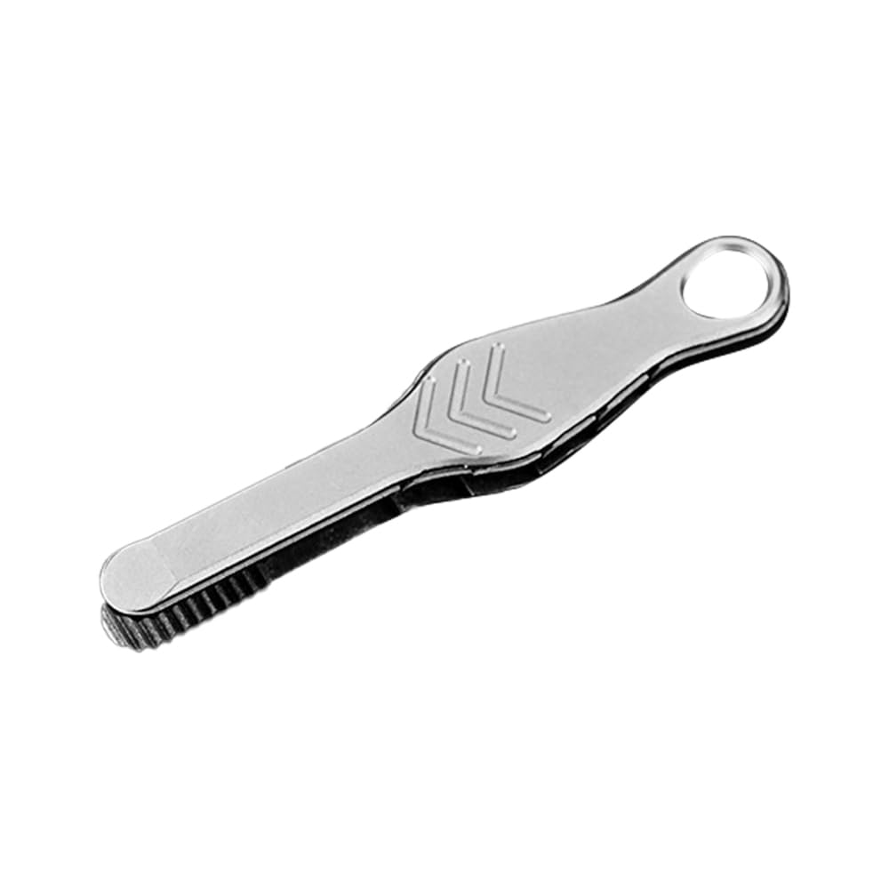 Mini Tweezer, Portable Beard Tweezer with Hanger Hole, Titanium Alloy EDC Tool & Gadget for Beard, Eyebrow Grooming, Outdoor Survival Kit