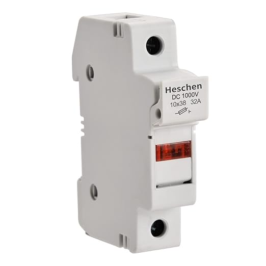 Portafusibili Solare Heschen DC1000V 32A - 2 Poli, Per Fusibile ST-10PV