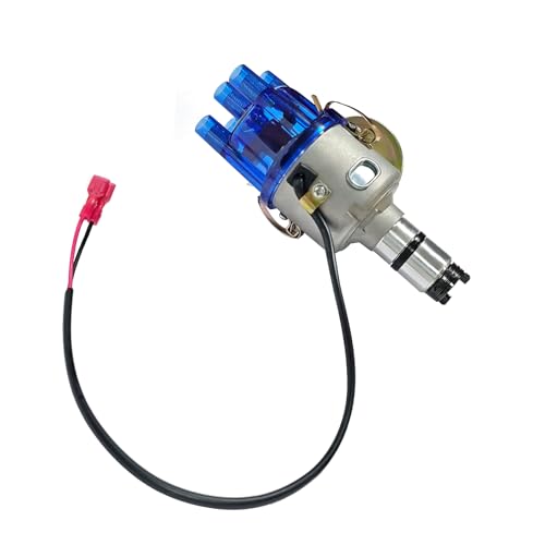 Image of 034 Vacuum Advance Electronic Distributor Blue | Fits for VW Bug Bus Ghia Beetle Fastback Karmann Transporter 0231170034EL, 0231170034