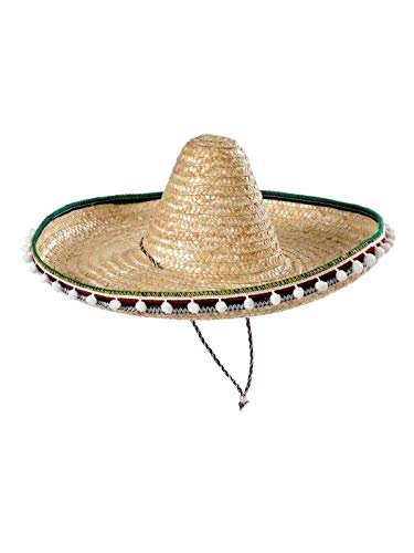 DISBACANAL Sombrero Mejicano de Paja 45cm - Beige
