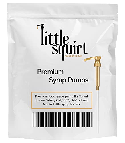 2-Pack Gold Syrup Pumps – Fits 750ml Coffee Syrup Bottles
