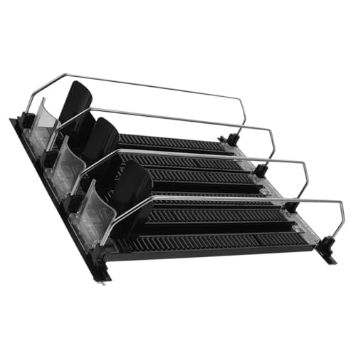 IMIKEYA 3 Piezas Empujador de Bebidas para Refrigerador Organizador Automático con Propulsor de Rodillos Estante Deslizante para Bebidas Supermercados y Tiendas Fácil Instalación y Uso