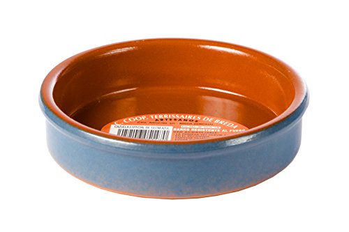 Preisvergleich Produktbild Terrissaires - Terrakotta, Tonschale, Blaue Cazuela 15 cm Durchmesser