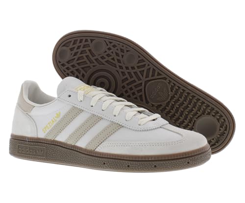 Image of adidas Handball Spezial Suede Womens Shoes Size 9.5, Color: Aluminum /Wonder Beige