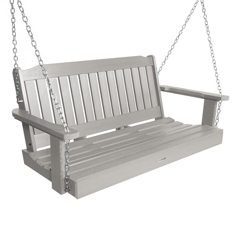 Image of Highwood Lehigh Porch Swing, 4 Feet, Harbor Gray