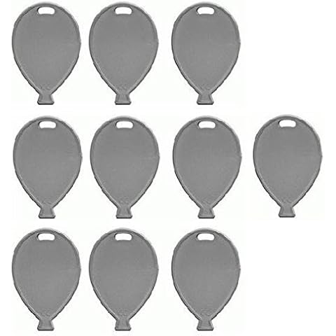 Pack of 10 Silver Balloon Weights Cover