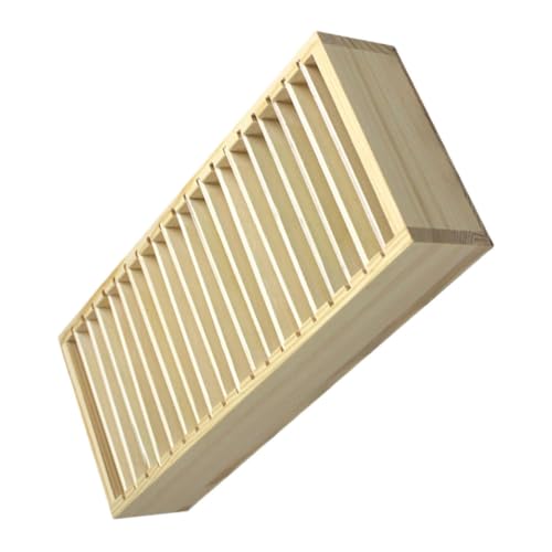 Boîte de rangement en bois pour cartes de visite à compartiments bureau