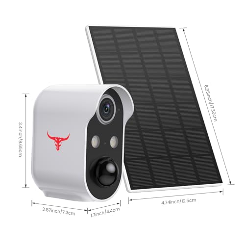 Sjcode M6/R6 1080P Security Camera Wireless Outdoor With Solar Panel For Home Security, Color Night Vision, Pir Motion Detection, Cloud Storage, 2-Way Audio, Live View Bullet Surveillance Cam thumb #6