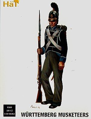 Württemberg Musketeers HäT 9309 figurine militaire infanterie plastique