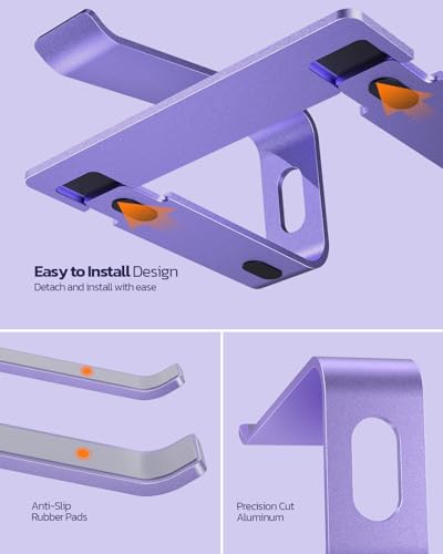 Support ordinateur portable pour éviter le mal de dos et surélever l'écran