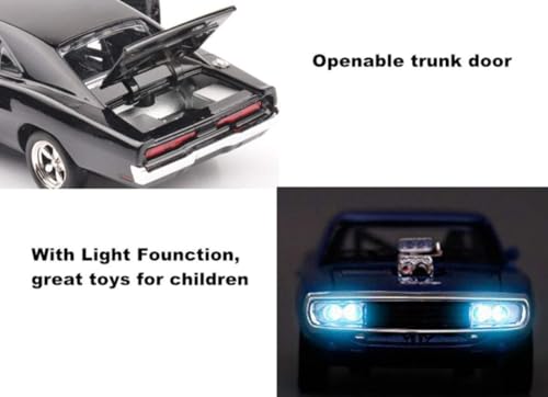 Image of Kiddie Galaxia Fast & Furious 7 Model Car Sports Car 1:32 Exclusive Alloy Metal Pull Back Die-cast Diecast Metal Pullback Toy with Openable Doors & Light Music Toys for Kids【Colors as Per Stock】