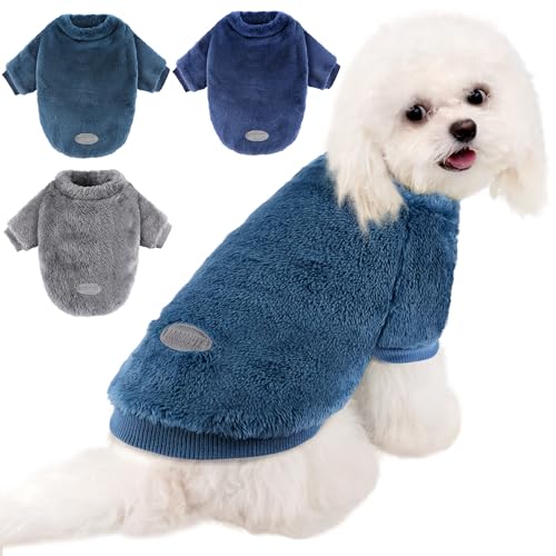 Baobicute 3 Pack Dog Sweater Clothes for Small Dogs Girls Boys Christmas