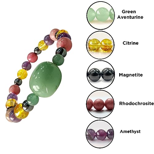 Image of Shubhanjali Crystal Elastic 8mm Stretch Customized Bracelet for Men and Women-(Standard,Multicolor)