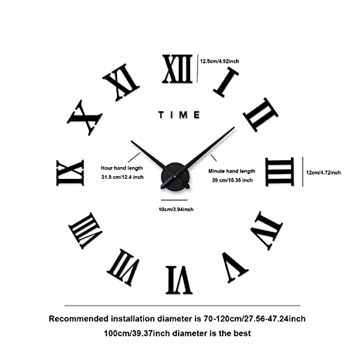DIY Wall Clock, DIY Modern Mute Large Wall Clock - Image 2