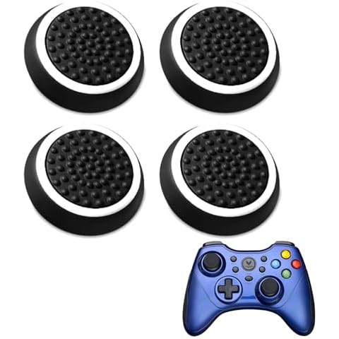 Siqian 4PCS Silicone Thumb Grips for PS5 & PS4 Cover