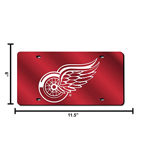Placa metálica de la NHL para coche con acabado láser plateado brillante 6