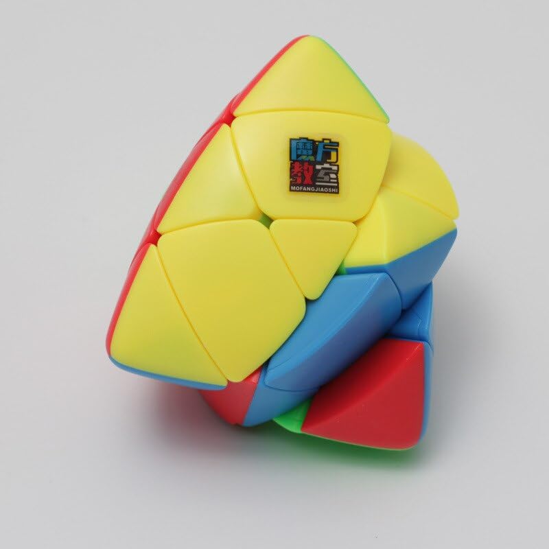 Image of HAWKISTER Kid Moyu Mfjs Meilong Mastermorphix Cube 3X3X3 Stickerless Pyramid Speed Cube Puzzle, Age 6 Years+
