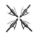 AMEYXGS 6pcs Caza Broadheads 100 Grano Punta de Flecha Puntos al Aire...
