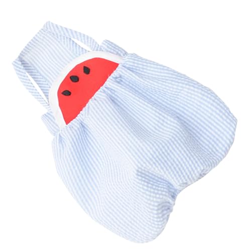 Disfraz de pantalón tirantes sandía para perros talla S