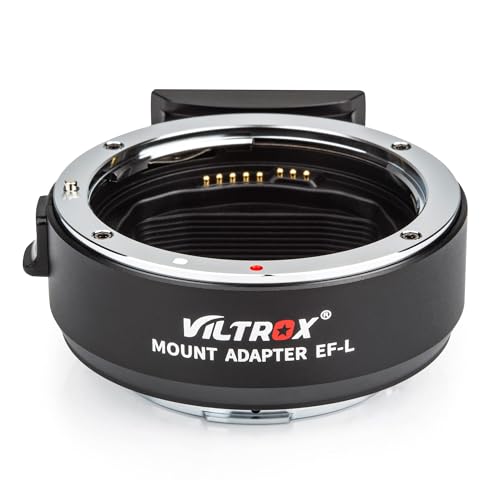 VILTROX EF-L Lens Adapter, Auto-Focus EF to L Mount Adapter Ring, Compatible for Canon EF/EF-S Lens to L Mount Camera Leica SL SL2 SL2-S/Lumix S1 S1R S1H S5 S5II S5IIX/Sigma fp fpL