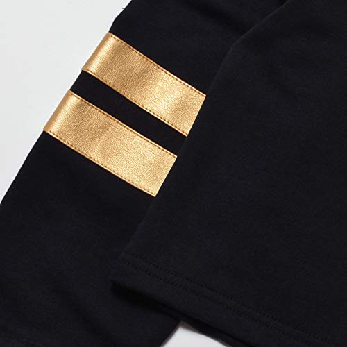 Image of Kids Girls Leather Plaid Long Sleeve Crop Top Hoddie Cropped Sweatershirts