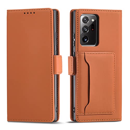 Housse antichoc pour Samsung Note 20 Ultra marron avec porte-carte - 4