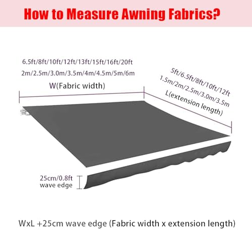 Toile de store usée ? Remplacez-la par cette bâche grise rétractable 3x2m