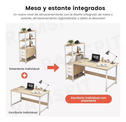 Recopilación y reviews de Escritorios con Estantería para estudiantes disponible en línea para comprar. 6 Imagen adicional